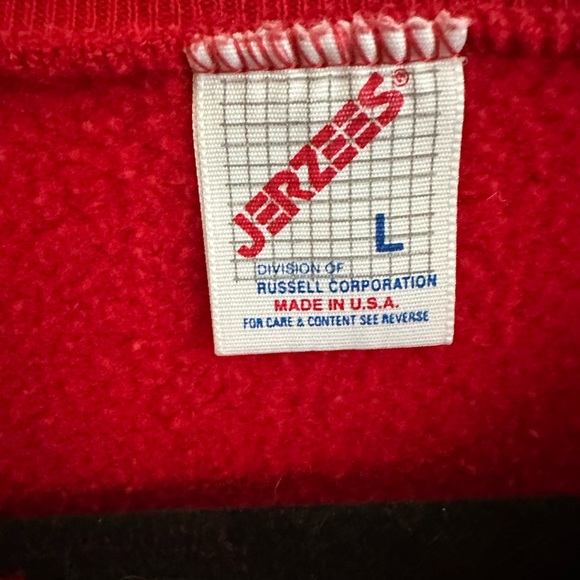 Jerzees Alabama sweatshirt in red. Size large. - Picture 3 of 7